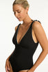 Sea Level Babylon Bow Tie Longline Scoop Back One Piece